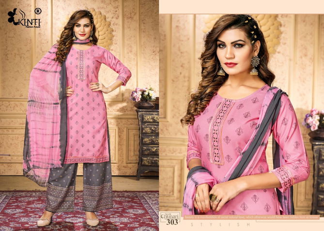 Chunri Vol 3 By Kinti Readymade Printed Suits Catalog